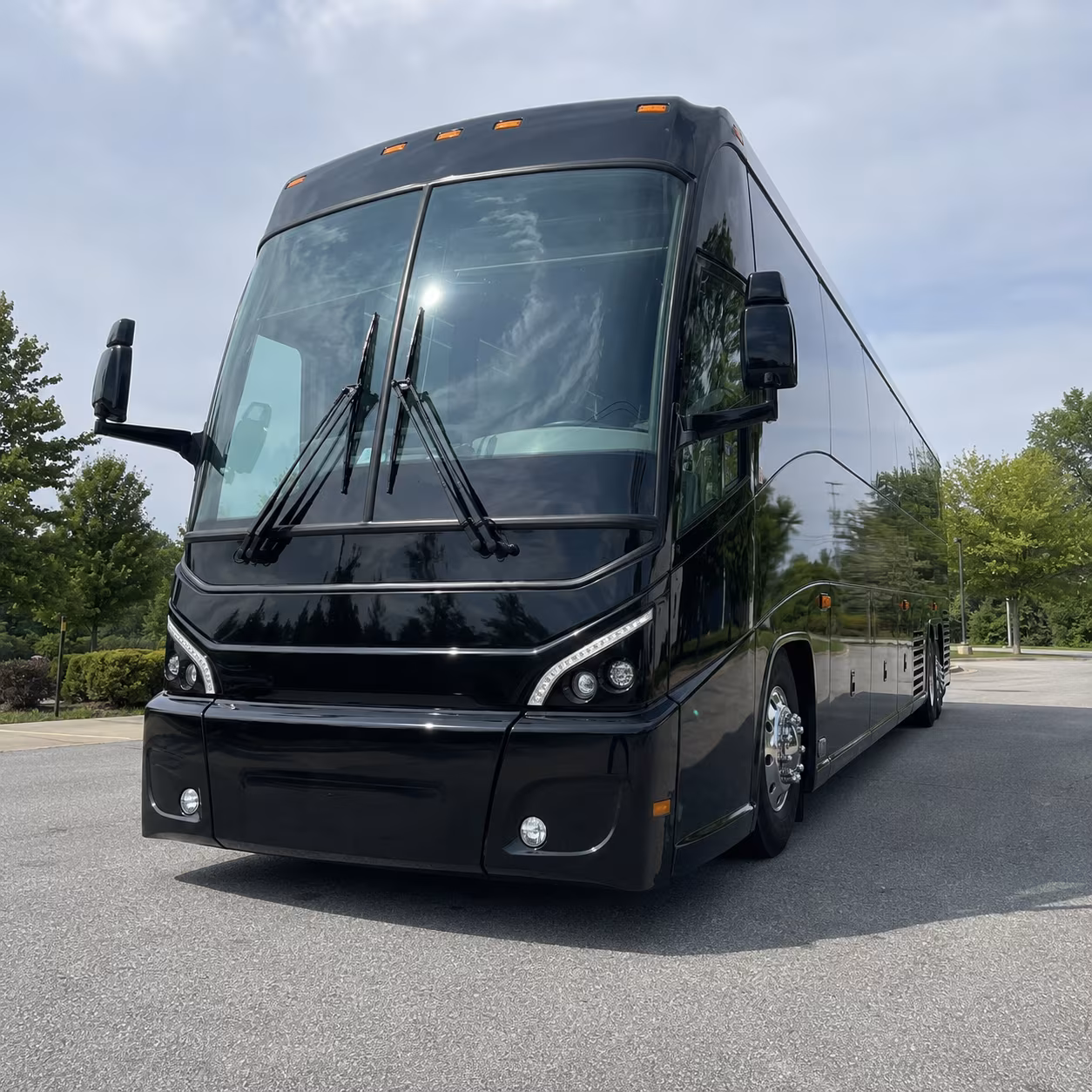 fall river charter bus rental exterior