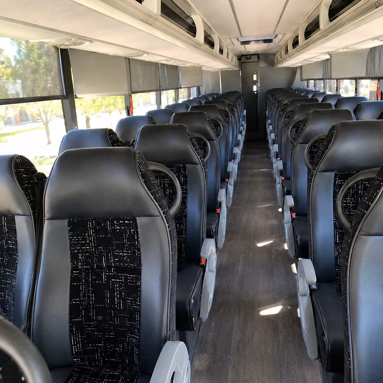 quincy show up to quincy concerts in a charter bus